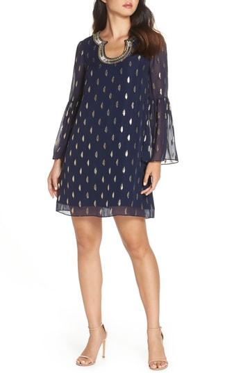 Women's Lilly Pulitzer Amory Silk Shift Dress - Blue