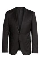 Men's Boss Ryan Cyl Extra Trim Fit Solid Wool Sport Coat R - Black