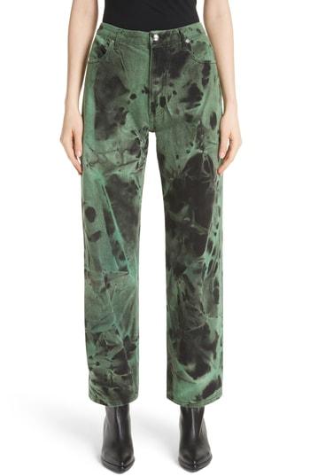 Women's Eckhaus Latta Wide Leg Jeans - Green