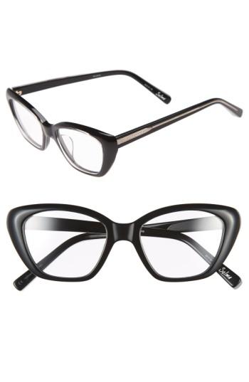Women's Elizabeth And James 'selma' 50mm Optical Glasses - Shiny Crystal Black
