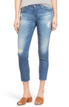 Women's Ag 'the Stilt' Destroyed Crop Skinny Jeans