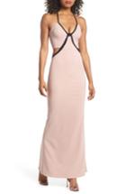 Women's Maria Bianca Nero Chloe Bodice Cutout Gown - Pink