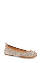 Women's Yosi Samra 'sandrine' Foldable Ballet Flat M - Metallic