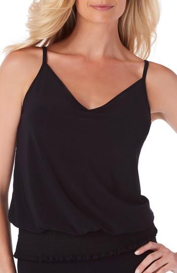 Women's Magicsuit Justina Blouson Tankini Top - Black