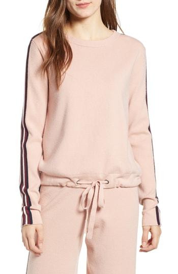 Women's Noisy May Shea Stripe Sleeve Sweatshirt