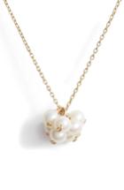 Women's Poppy Finch Baby Pearl Cluster Pendant Necklace