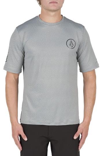 Men's Volcom Short Sleeve Rashguard - Metallic