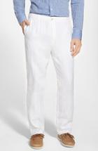 Men's Tommy Bahama 'new Linen On The Beach' Easy Fit Pants, Size - White