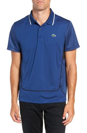 Men's Lacoste Ultra Dry Fit Polo, Size 3(s) - Blue