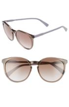 Women's Longchamp 56mm Round Sunglasses - Turtledove Violet