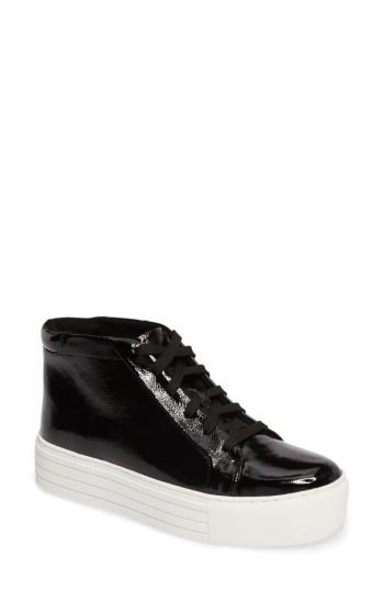 Women's Kenneth Cole New York Janette High Top Platform Sneaker M - Black