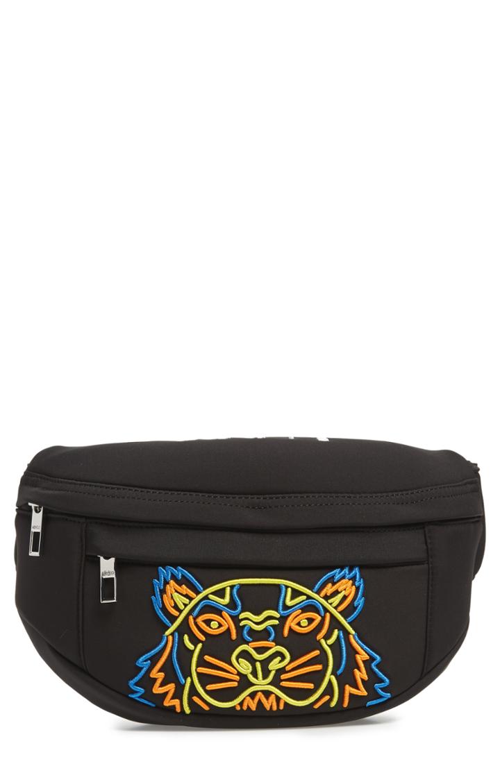 Kenzo Icon Embroidered Belt Bag - Black