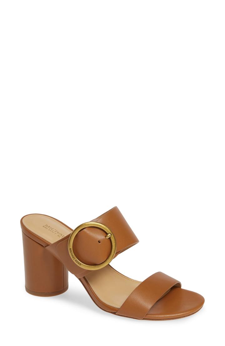Women's Michael Michael Kors Estelle Wide Strap Sandal M - Brown