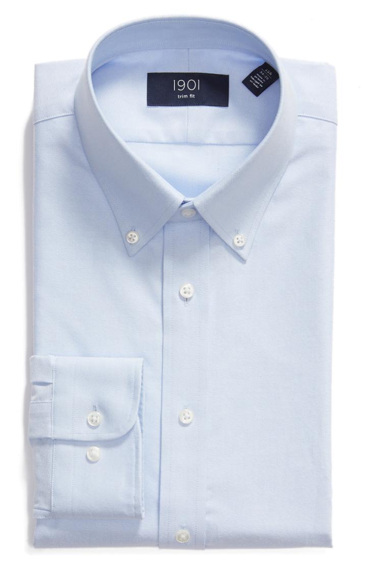 Men's 1901 Trim Fit Oxford Dress Shirt