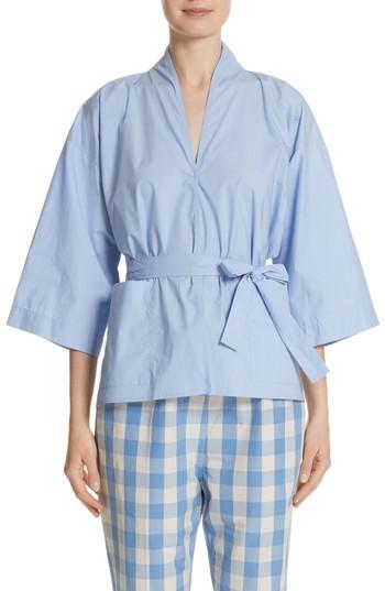 Women's Sofie D'hoore Belted Blouse Us / 34 Fr - Blue