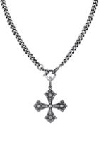 Women's Sheryl Lowe Gothic Cross Pendant Necklace With Diamonds