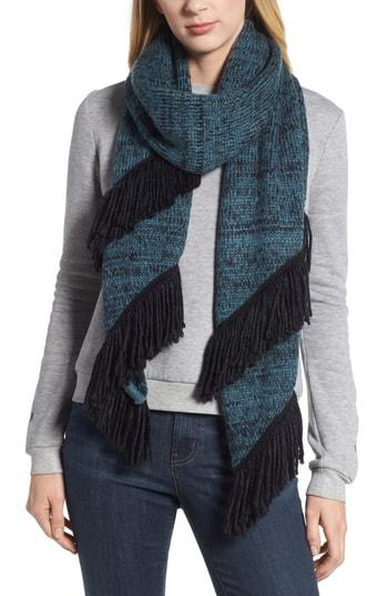 Women's Rebecca Minkoff Subtle Mouline Muffler, Size - Blue