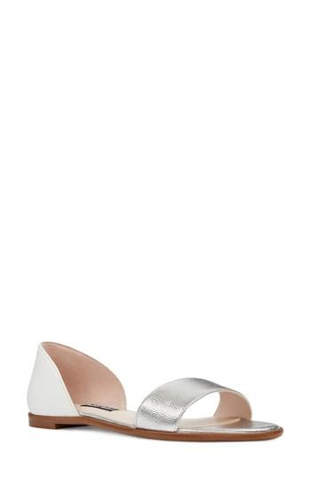 Women's Nine West Maris Sandal M - Metallic