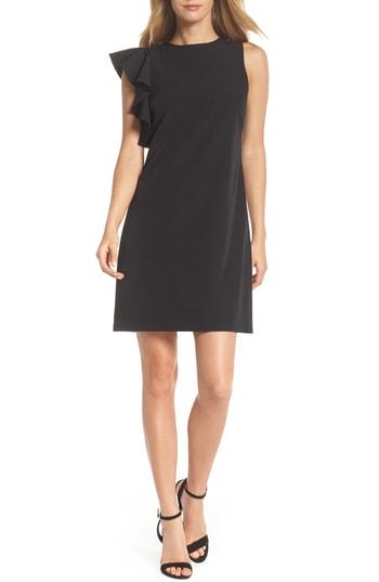 Women's Julia Jordan Sleeveless One-ruffle Dress - Black