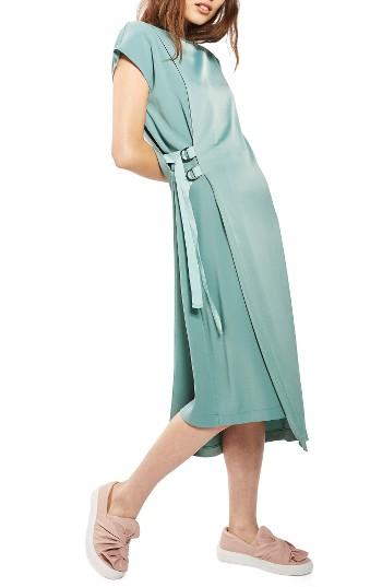 Women's Topshop D-ring Wrap Dress
