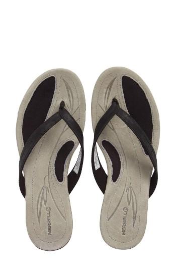 Women's Merrell Solstice Flip Flop M - Black
