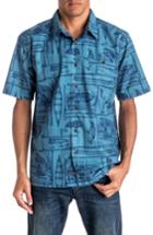 Men's Quiksilver Angler Fit Print Camp Shirt