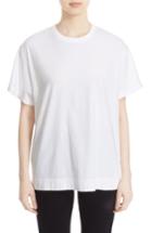 Women's Tu Es Mon Tresor 'fragile' Sequin Back Logo Tee, Size - White