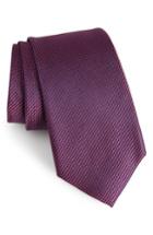 Men's Calibrate Amsberry Microcheck Silk Tie, Size - Pink