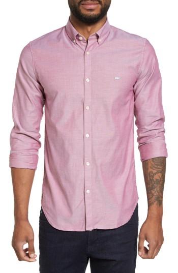 Men's Lacoste Button-down Sport Shirt Eu - Grey