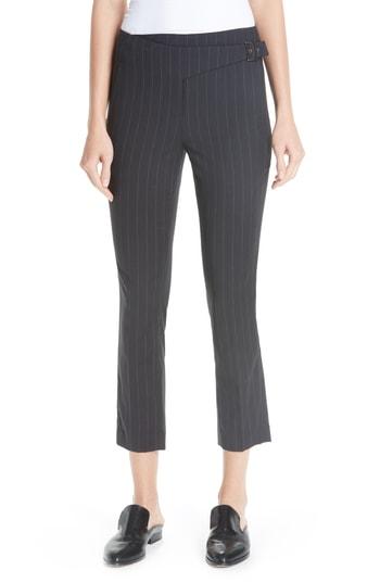 Women's Ba & Sh Bango Pinstripe Crop Trousers - Black
