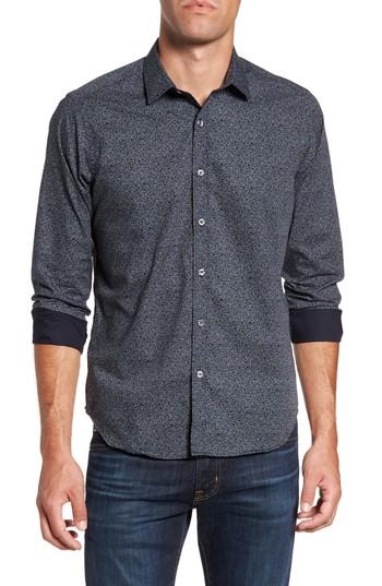 Men's Jeff Jackson Slim Fit Floral Print Sport Shirt