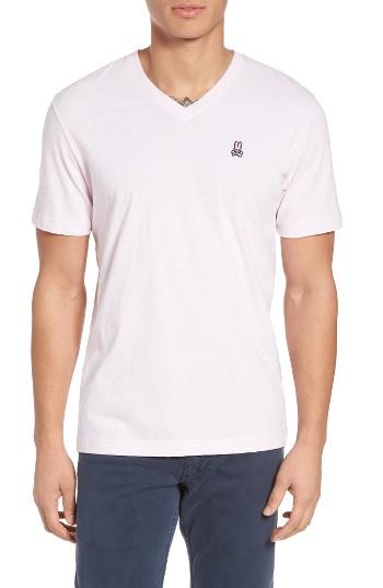 Men's Psycho Bunny V-neck T-shirt (xs) - Pink