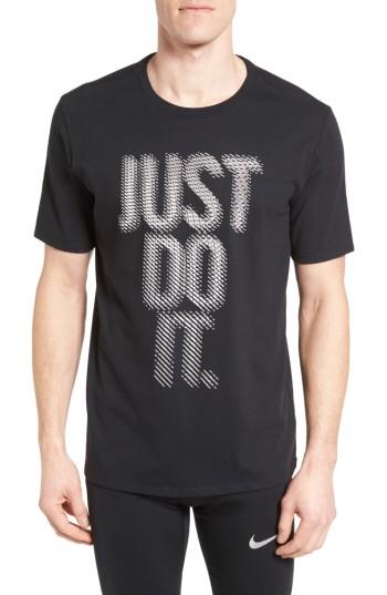 Men's Nike Dry Training Tee, Size - Black
