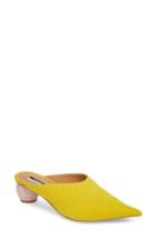 Women's Topshop Juniper Ball Heel Mule .5us / 37eu - Yellow