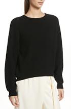 Women's Vince Diagonal Rib Wool & Cashmere Sweater - Black