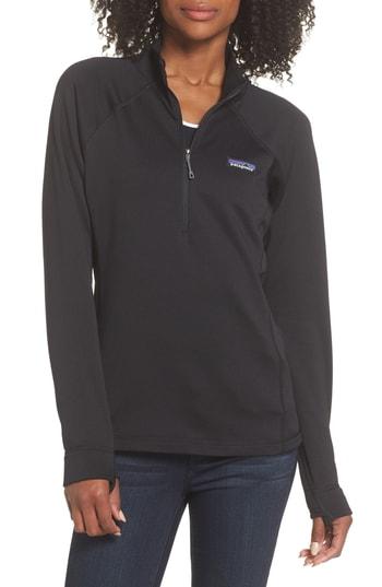 Women's Patagonia Crosstrek Quarter Zip Jacket - Black