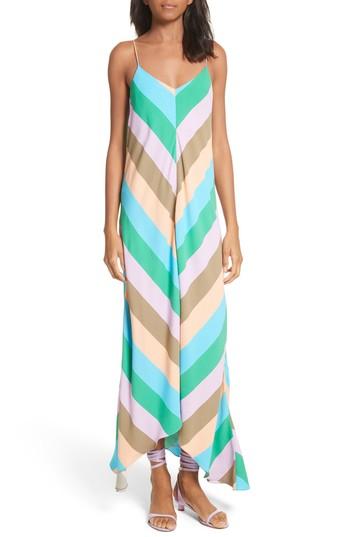 Women's Tibi Maxi Slip Dress - Blue