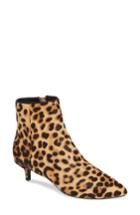 Women's Taryn Rose Nora Genuine Calf Hair Bootie M - Brown
