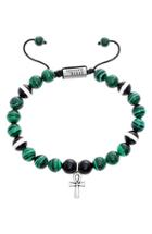 Men's Steve Madden Malachite Bread Bracelet