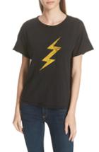 Women's Halogen Short Sleeve Shirttail Tee, Size - Blue