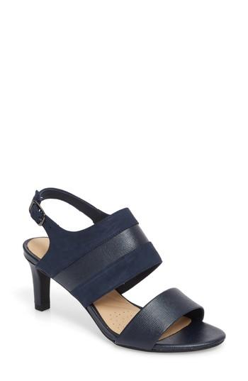 Women's Clarks Laureti Joy Slingback Sandal .5 M - Blue