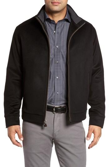 Men's Peter Millar Westport Wool & Cashmere Jacket, Size - Black