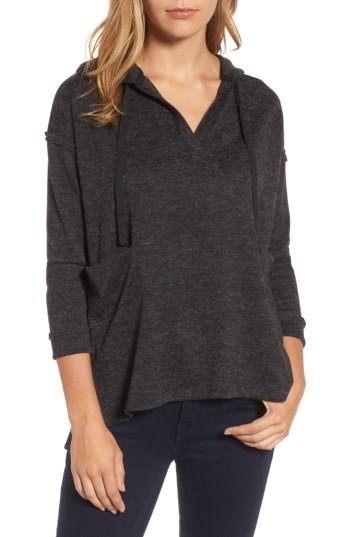 Women's Caslon Front Pocket Knit Hoodie - Grey