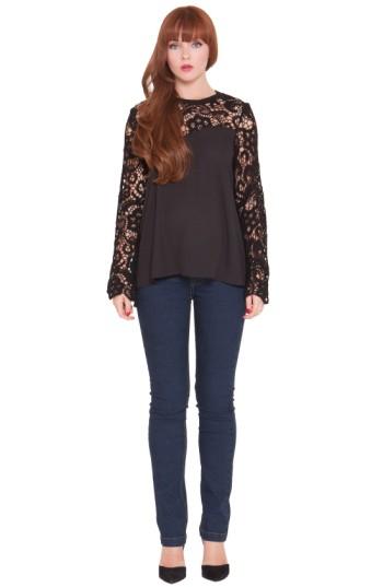 Women's Olian 'vero' Maternity Top - Black