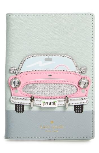 Kate Spade New York Checking In Car Passport Holder - Blue