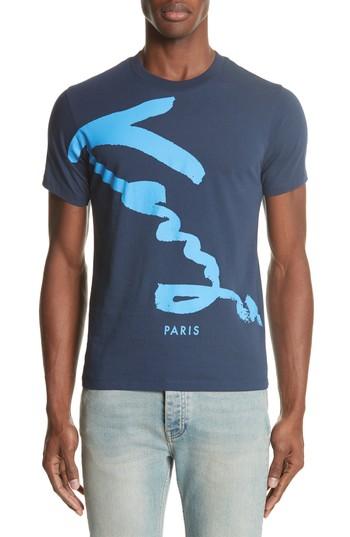 Men's Kenzo Cursive Logo Graphic T-shirt