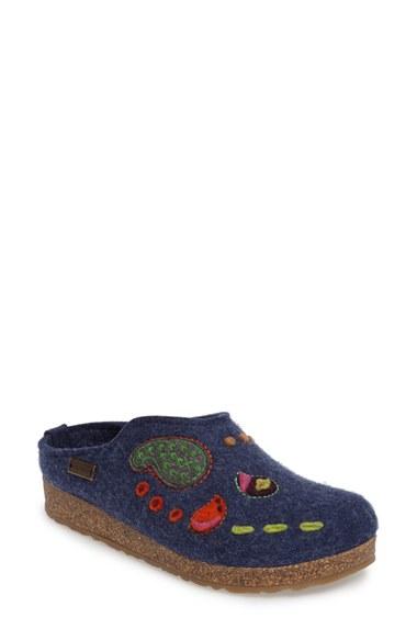 Women's Haflinger Paisley Slipper Us / 37eu - Blue