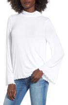 Women's Bp. Bell Sleeve Turtleneck, Size - White