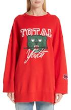 Women's Undercover Total Youth Oversized Sweatshirt - Red