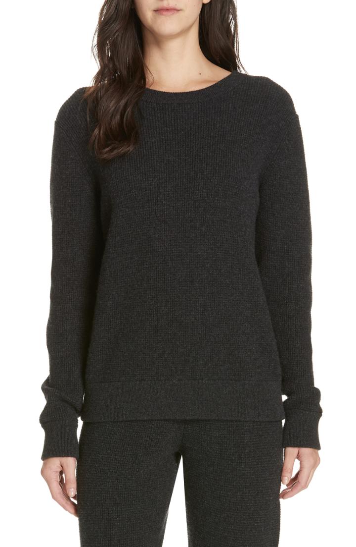 Women's Jenni Kayne Thermal Cashmere Blend Sweater - Grey